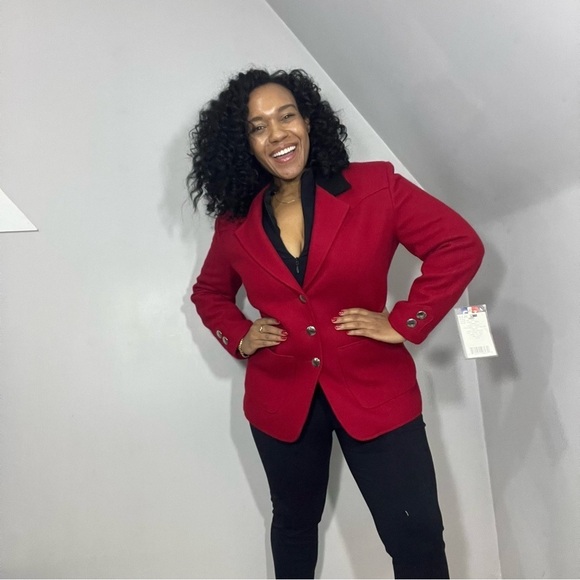 NWT Vintage Red Blazer Jacket Made in Albuquerque Southwestern Western Pioneer - Picture 14 of 14